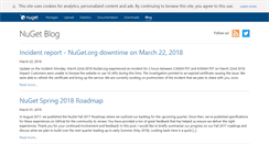 Desktop Screenshot of blog.nuget.org