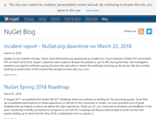 Tablet Screenshot of blog.nuget.org